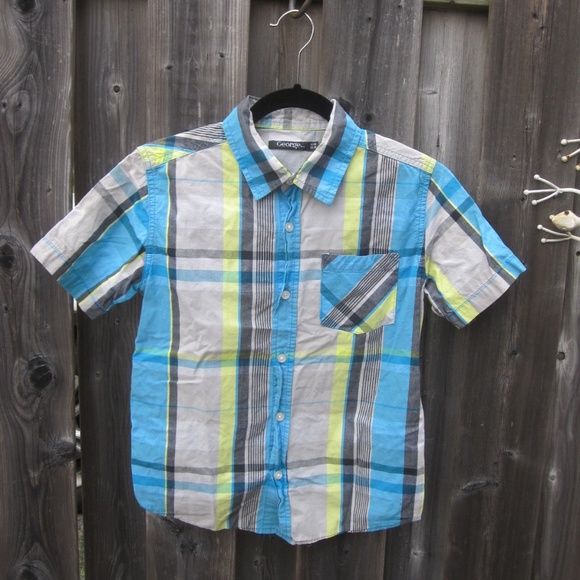 boys size M (10/12) button down short sleeve - Picture 1 of 6